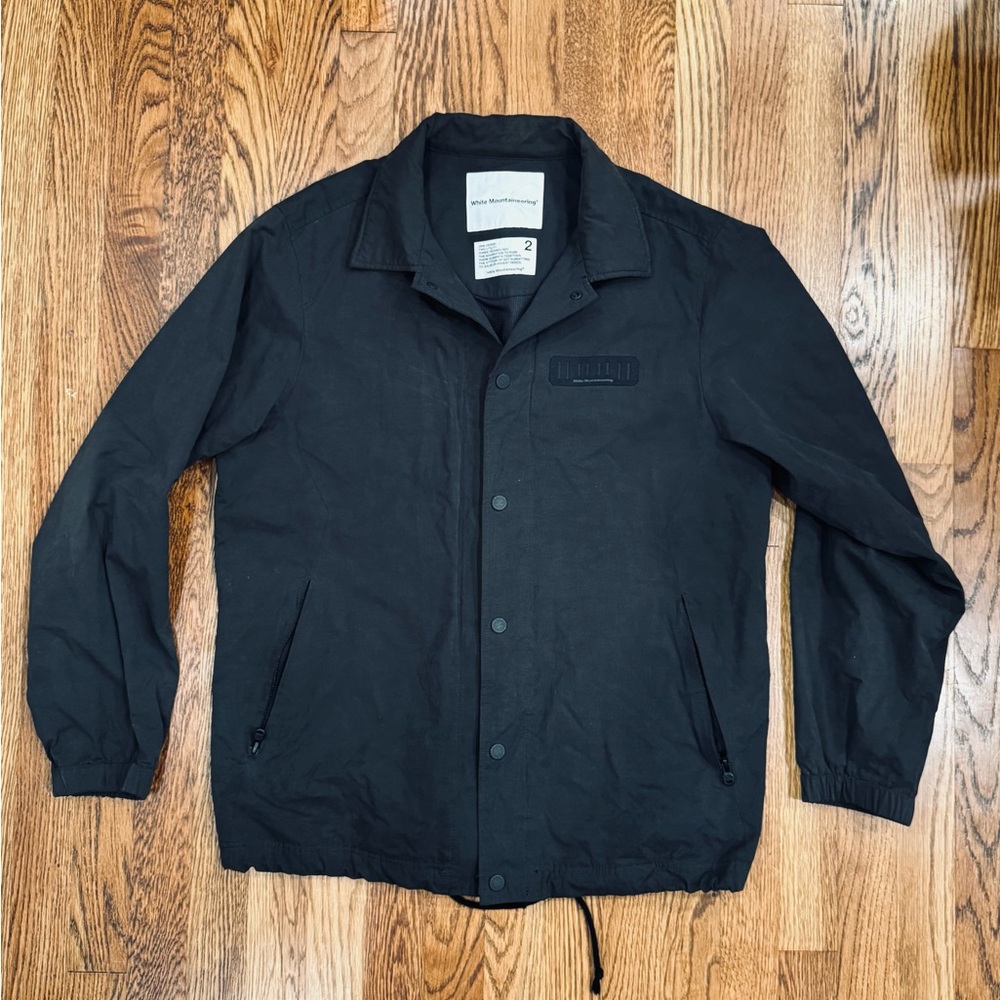White Mountaineering Black Men's Shirt Jacket